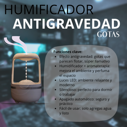RILU45™ HUMIFICADOR GOTA DE AGUA ANTIGRAVEDAD
